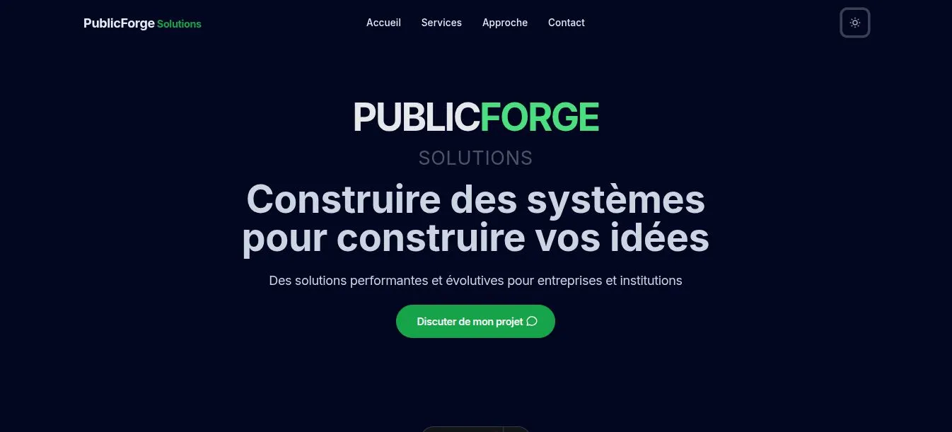 PublicForge Solutions screenshot