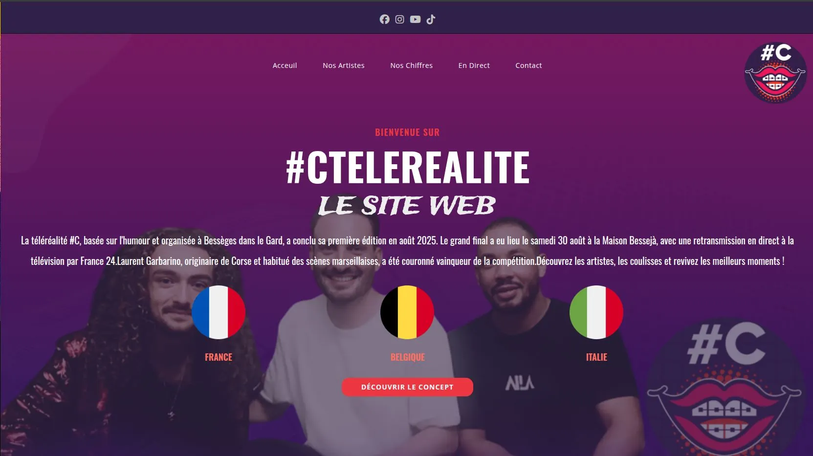 ctelerealite website screenshot